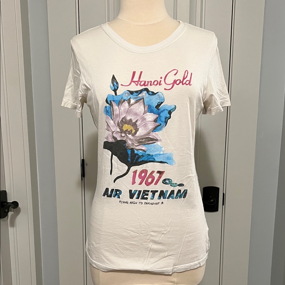Lucky Brand White Graphic Tee